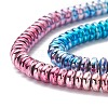 Rainbow Color Electroplate Non-magnetic Synthetic Hematite Beads G-L489-G02-3