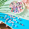 200Pcs 10 Colors Crackle Glass Beads Strands GLAA-TA0003-31A-6