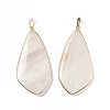 Natural Quartz Crystal Big Pendants G-P491-06G-02-2