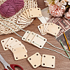 Wooden Knitting Crochet Board WOOD-WH0034-29-5