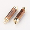 Natural Gemstone Links connectors G-F527-11A-1