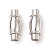 Tarnish Resistant 304 Stainless Steel Magnetic Clasps with Glue-in Ends STAS-K006-30C-3mm-1