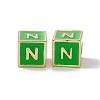 Rack Plating Brass Enamel Beads KK-B060-04G-02N-2