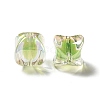 Two Tone UV Plating Rainbow Iridescent Acrylic Beads LS-TACR-D010-04D-3