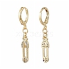 Brass Huggie Hoop Earrings EJEW-JE04187-05-2