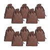 Burlap Packing Pouches Drawstring Bags ABAG-PH0001-14x10cm-10-1