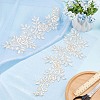 Polyester Metallic Embroidery Lace Appliques DIY-WH0401-94C-4