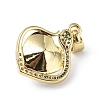 Real 18K Gold Plated Rack Plating Brass Micro Pave Clear Cubic Zirconia Pendants KK-C015-16G-06-3