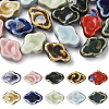 20Pcs 10 Colors Handmade Porcelain Beads PORC-FS0001-44-1