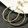 304 Stainless Steel Hoop Earrings for Women EJEW-C096-43G-01-5