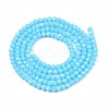 Opaque Solid Imitation Jade Glass Bead Strands GLAA-TD002-3mm-02J-2