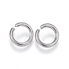 Non-Tarnish 304 Stainless Steel Open Jump Rings X-STAS-E113-09P-2