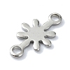 201 Stainless Steel Connector Charms STAS-C097-50P-2