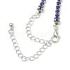 Alloy Rhinestone Cup Chain Necklaces NJEW-H217-03P-3