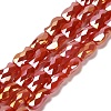 Electroplate Glass Beads Strands EGLA-P066-01A-AB03-1