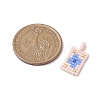 2 Pcs Glass Seed Bead Pendants PALLOY-MZ00246-03-3