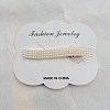 Imitation Pearl Alligator Hair Clips PW-WGA4327-06-1