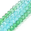 Transparent Painted Glass Beads Strands DGLA-A034-T8mm-A17-2