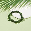 Natural Diopside Chips Beaded Stretch Bracelet X-BJEW-JB08081-2