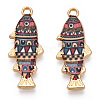 Alloy Enamel Pendants FIND-C037-16G-08-1-2