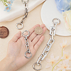 CHGCRAFT 3Pcs 3 Style Zinc Alloy & Acrylic Bag Extender Cable Chains FIND-CA0007-74-3