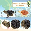 CRASPIRE 50Pcs 2 Colors Miniature Resin Mini Tortoise Display Decorations AJEW-CP0005-47-2