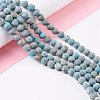 Natural Pyrite & Turquoise Beads Strands G-K317-A21-2