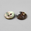 2-Hole Shell Buttons BUTT-WH0030-71C-2