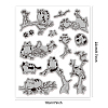 Rubber Clear Stamps DIY-WH0251-044-2
