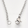 Non-Tarnish 201 Stainless Steel Puppy Pendant Necklaces NJEW-T009-JN042-1-40-3