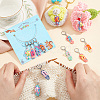 12Pcs 12 Colors Handmade Polymer Clay Sandy Beach Shoe Locking Stitch Marker HJEW-PH01561-4