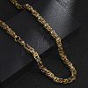 Byzantine Chain Necklace NJEW-C034-40G-2