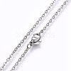 304 Stainless Steel Pendant Necklaces NJEW-H487-14P-3