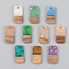 Resin & Walnut Wood Pendants RESI-S389-044A-1