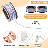 2 Rolls 2 Colors Segment Dyed Round Polyester Twisted Cords OCOR-TA0003-59B-4