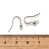 304 Stainless Steel Rhinestone Earring Hooks STAS-D310-01P-04-3