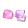 Transparent Resin Decoden Cabochons with Glitter Powder X-RESI-E053-08B-2