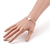 Natural Baroque Pearl Keshi Pearl Link Bracelets BJEW-JB05803-04-4