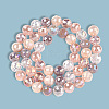 4 Strands Electroplate Glass Bead Strands GLAA-PA0001-09E-6
