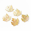 Natural Yellow Shell Shell Pendants SSHEL-Q311-002B-3