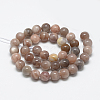 Natural Sunstone Beads Strands X-G-R446-6mm-30-2