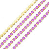 Brass Rhinestone Strass Chains CHC-N017-003B-C09-1