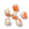 Handmade Lampwork Bumpy Beads LAMP-M022-01F-1