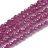 Lab Grown Red Corundum Beads Strands X-G-F596-11-2mm-1-1