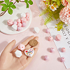 Heart & Hexagon & Round Silicone Focal Beads SIL-SC0002-30-3