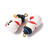 Christmas Handmade Polymer Clay Pendants CLAY-B007-02A-2