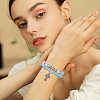 2Pcs 2 Colors 925 Sterling Silver Rhinestone Twister Clasps STER-HS0001-09-6