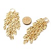 Brass Hoop Earrings EJEW-Q013-01G-3