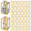 Folding Heart Print Transparent PVC Gift Packing Boxes CON-WH0085-192C-01-1