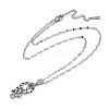 Brass Micro Pave Black Cubic Zirconia Snake Pendant Necklaces NJEW-K280-08P-2